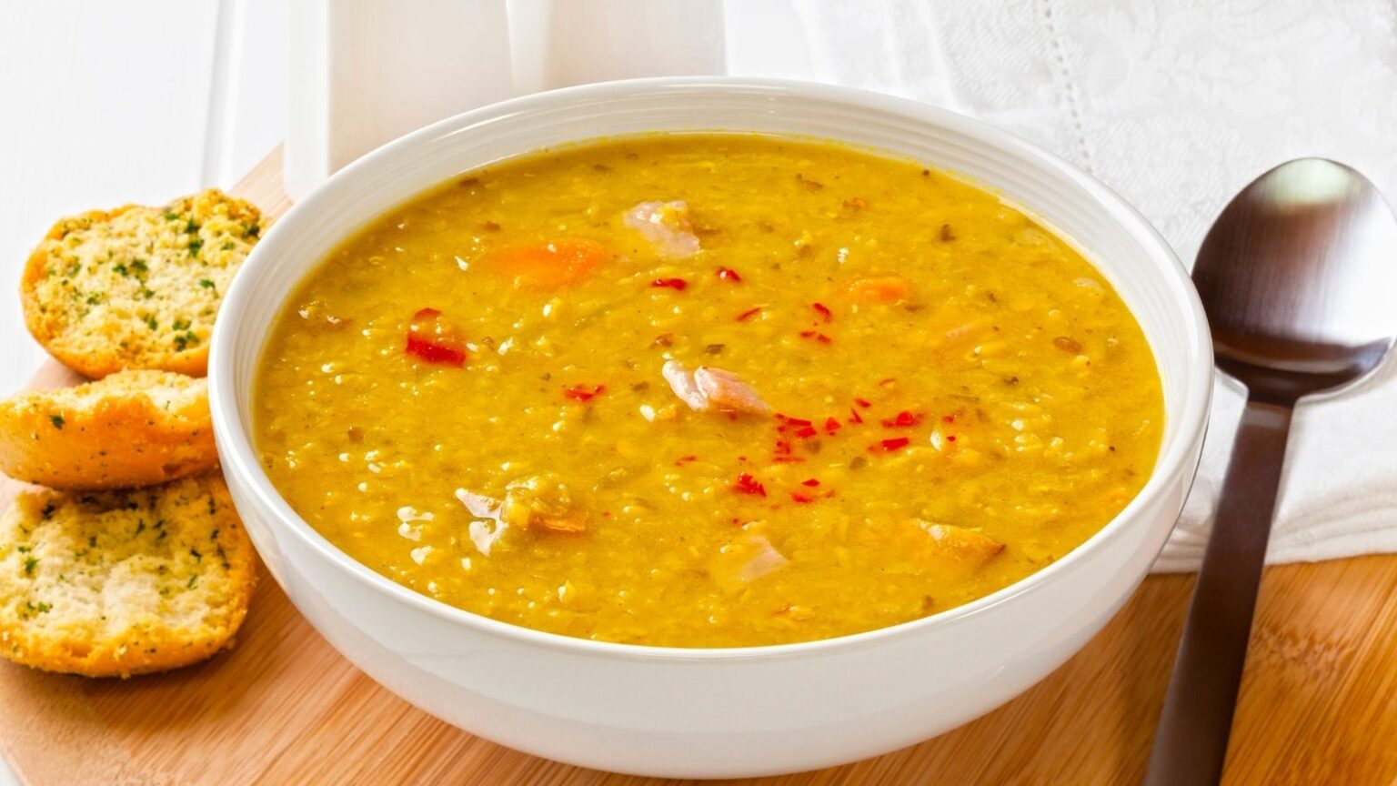 Soup Maker Ham and lentil Soup Mama Coops Kitchen UK