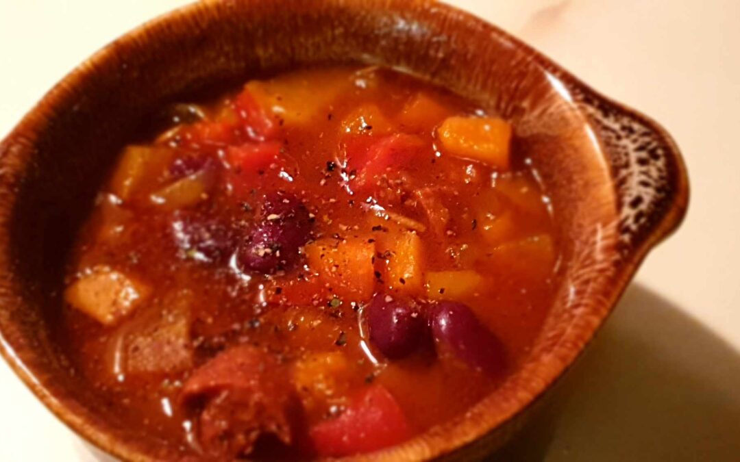 Slow Cooker Sweet Potato and Chorizo Soup Recipe