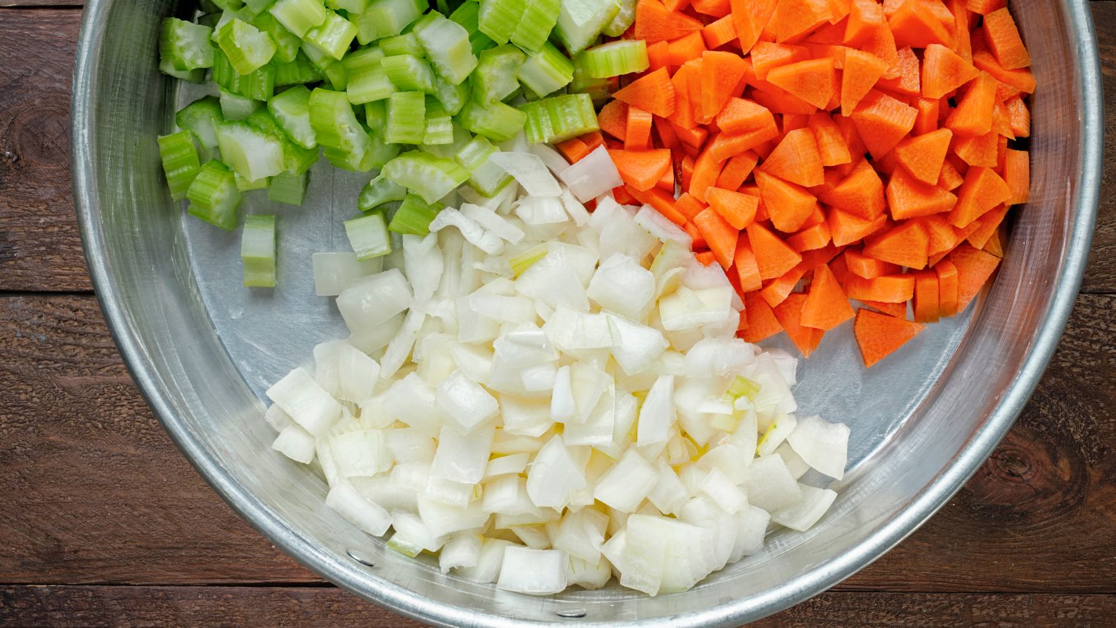 Italian Nonna's penicillin soup image of carrots onions and celery